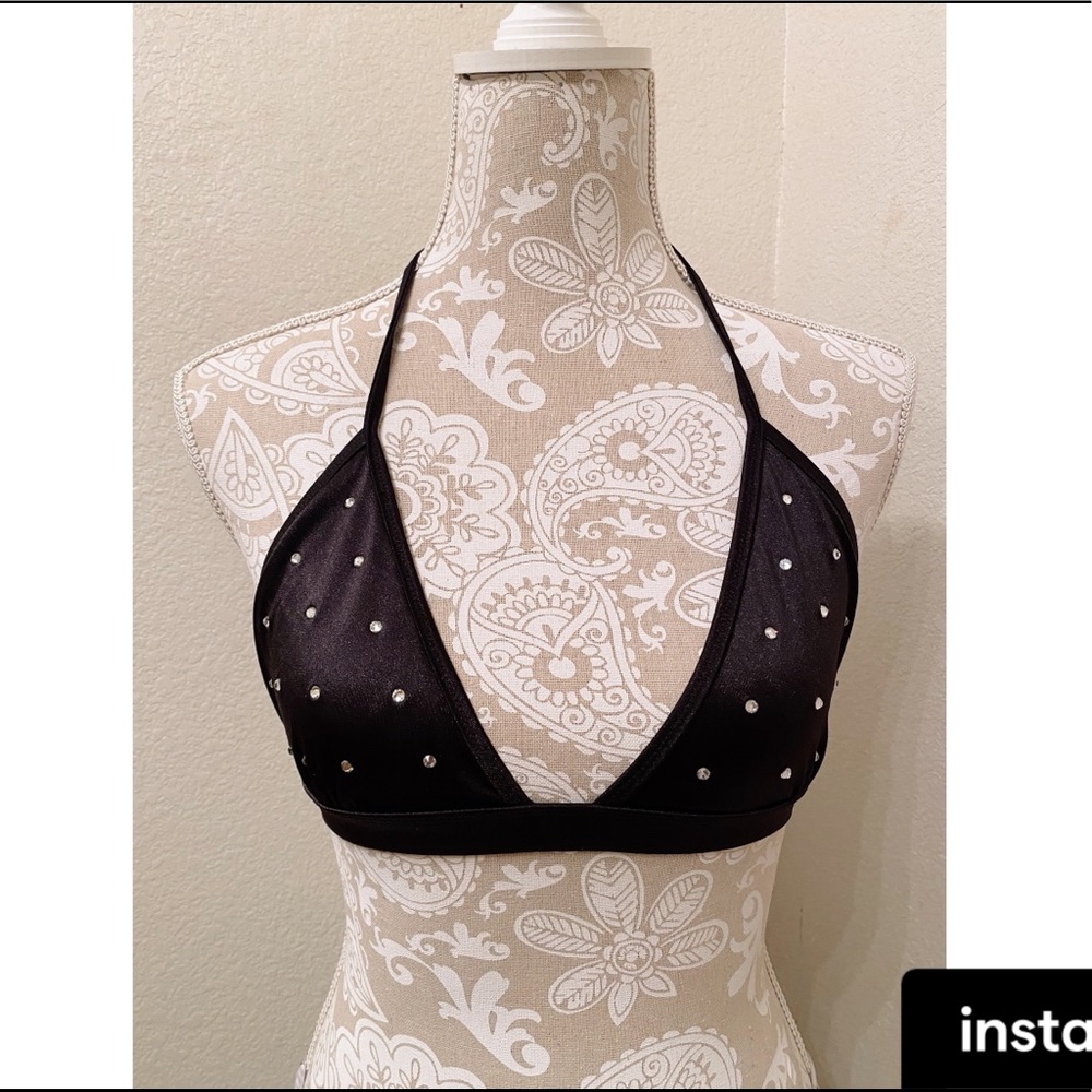 Black Exotic Dance Top
